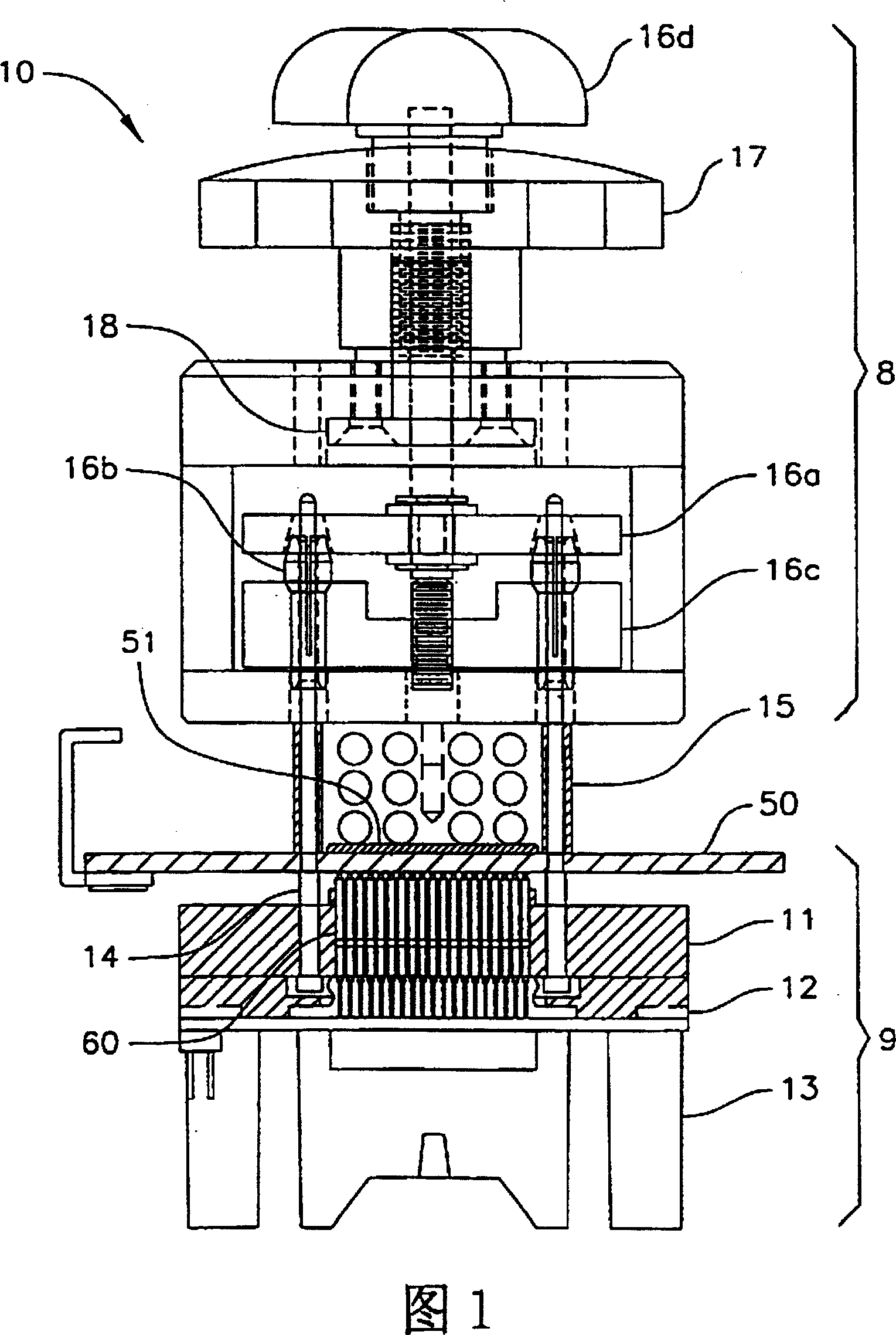 BGA tester on circuit board