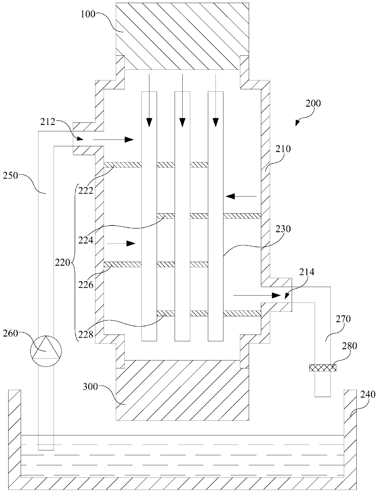 Cooling device and spinning equipment