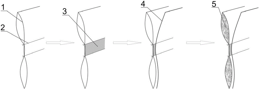 Cutting thread-free down jacket and manufacturing method thereof