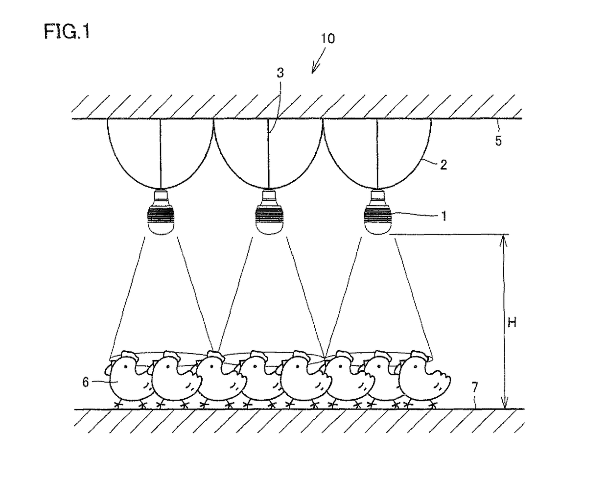 Poultry raising system, poultry raising method and luminescent device for raising poultry