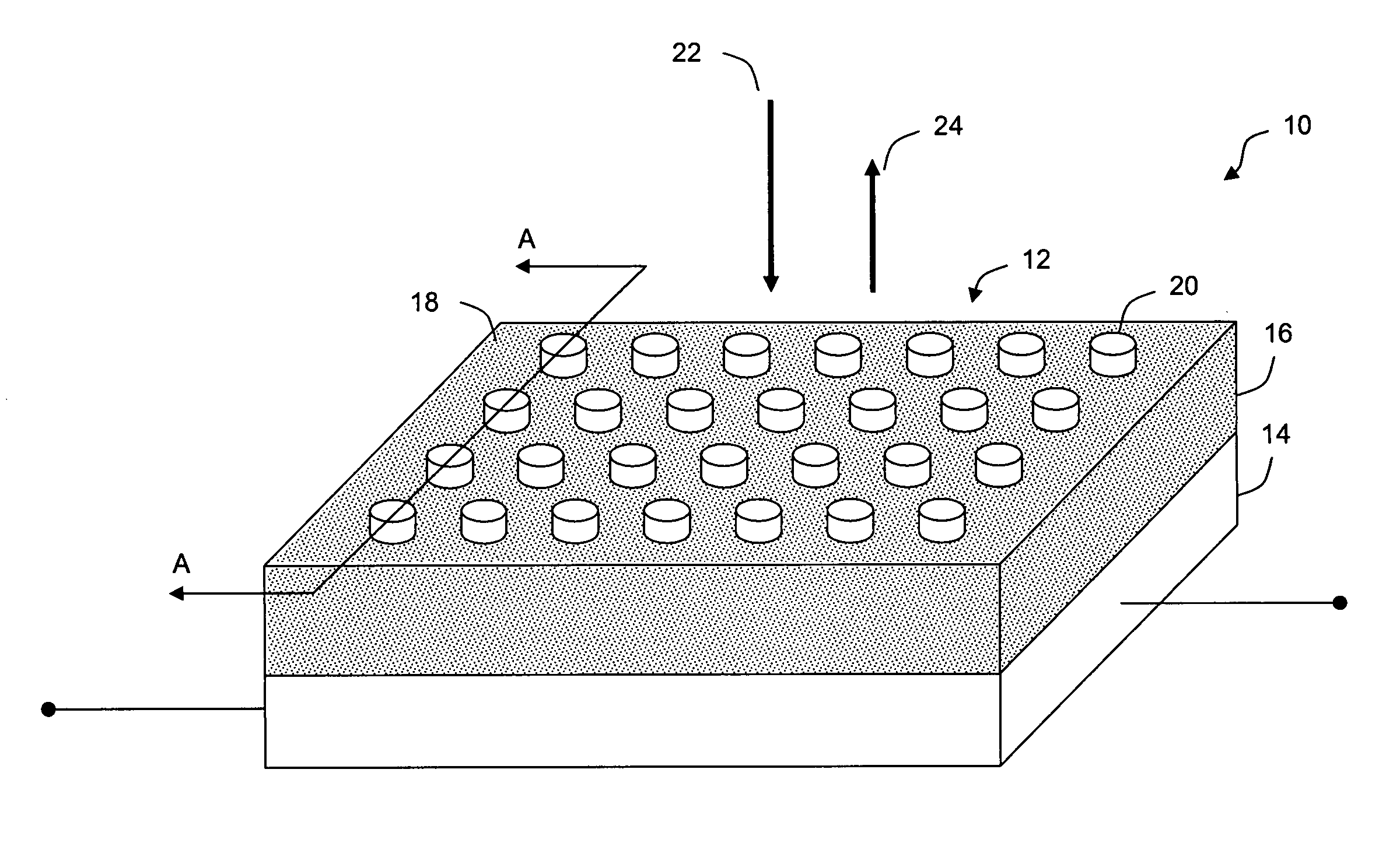 Thin film emitter-absorber apparatus and methods