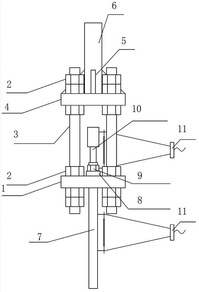 Bolt fixture structure for mechanical properties of bolts and testing device