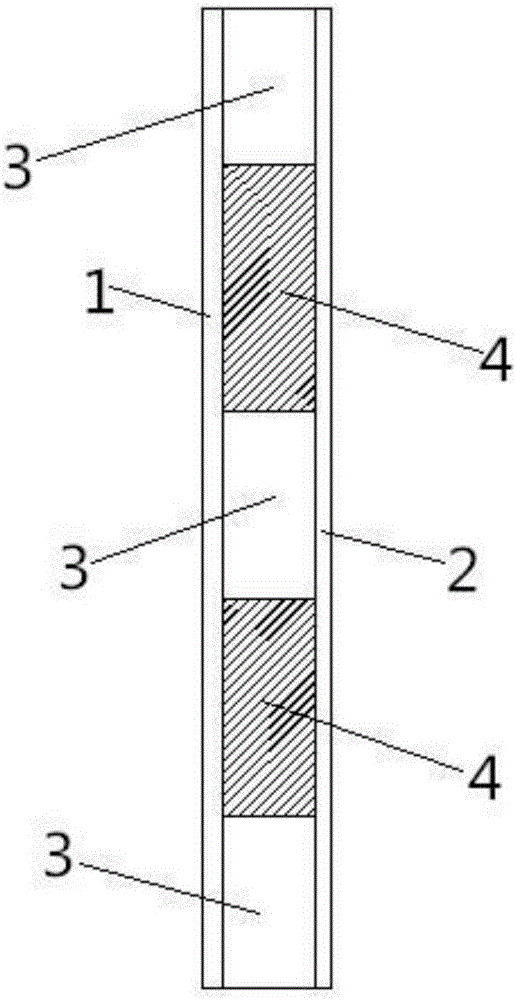 Door blank vertical base material and continuously-bonded door blank vertical base material