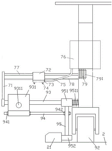 Park road curbstone trimming device provided with heat dissipating fins and using method thereof