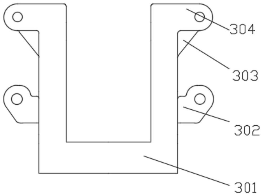 Anti-tearing pressure-reducing sliding chute buffering bed