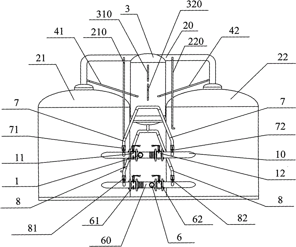 Liquid volume metering device