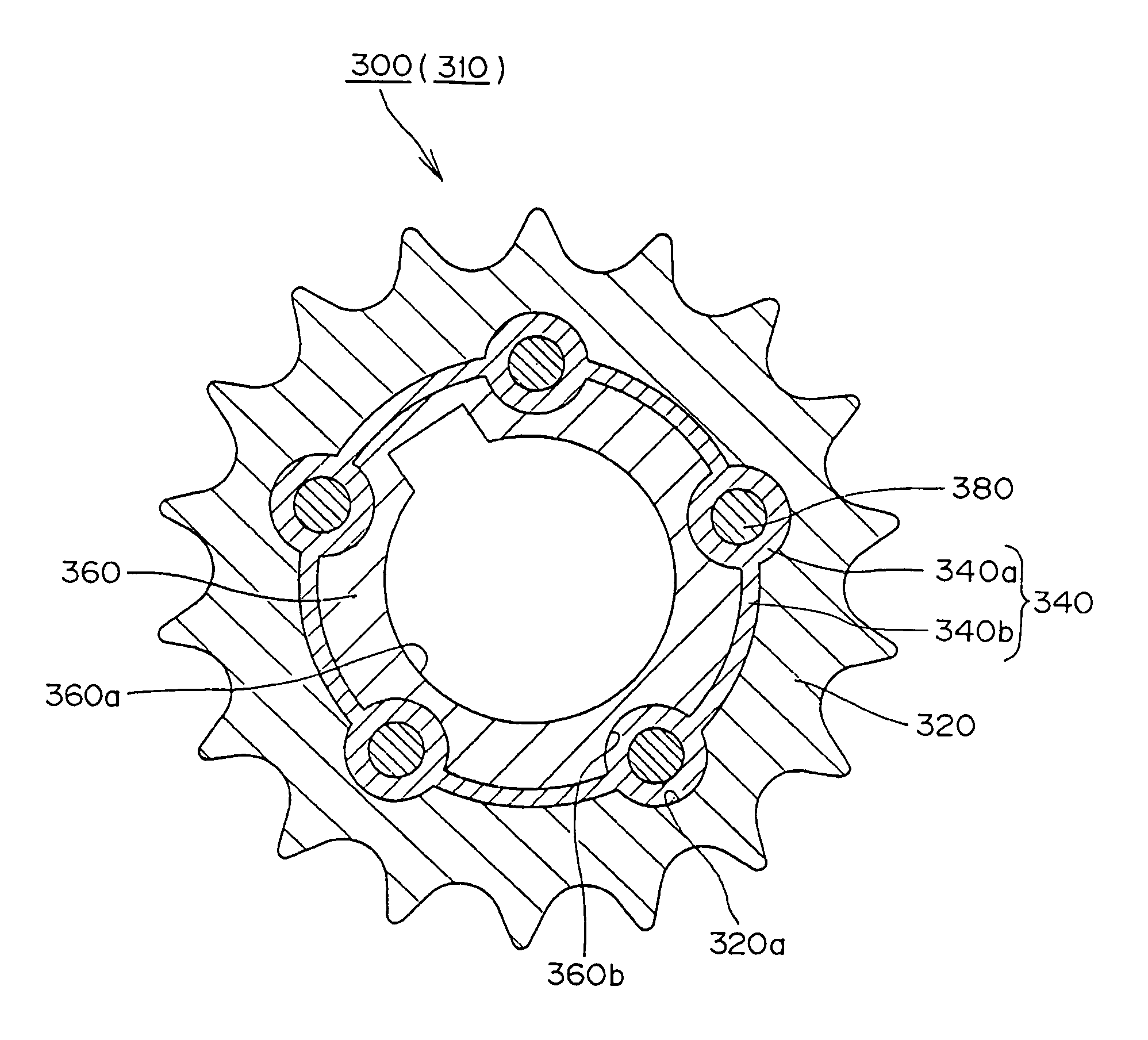 Chain transmission device