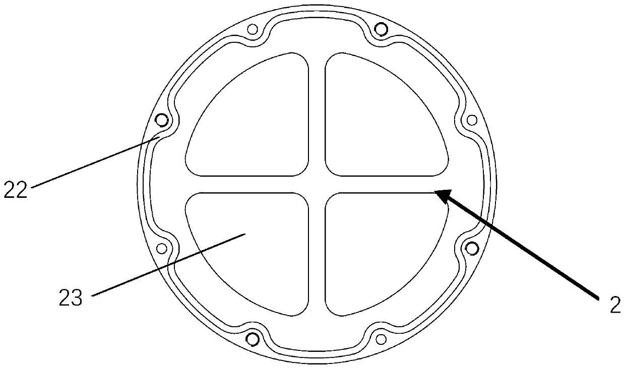 High-reliability motor end face static sealing structure