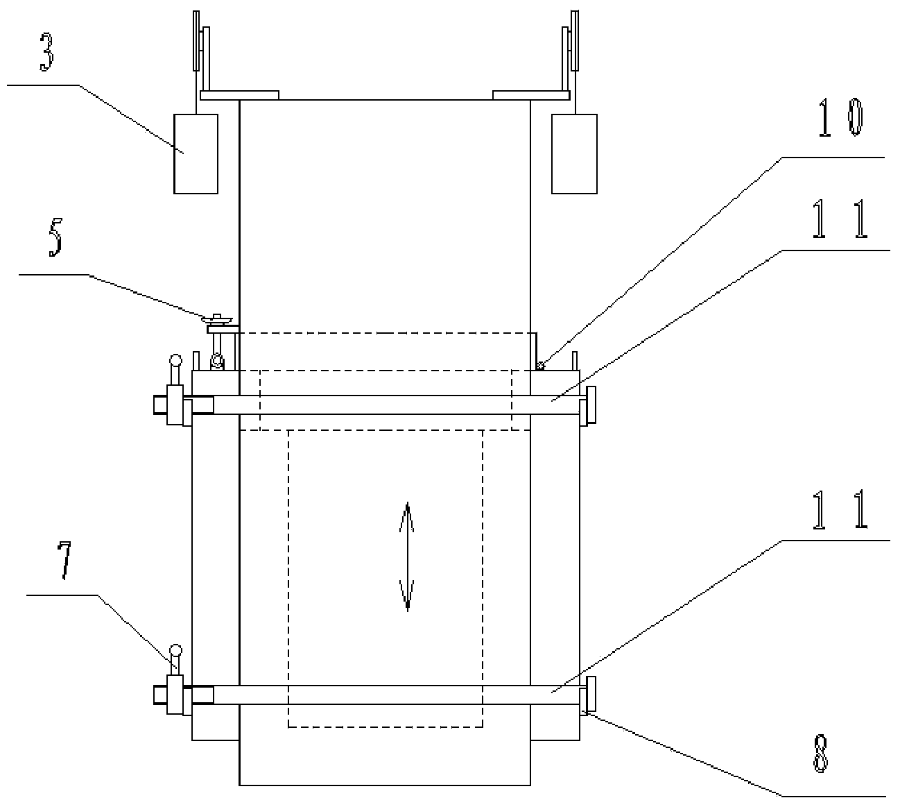 Telescopic tempering device