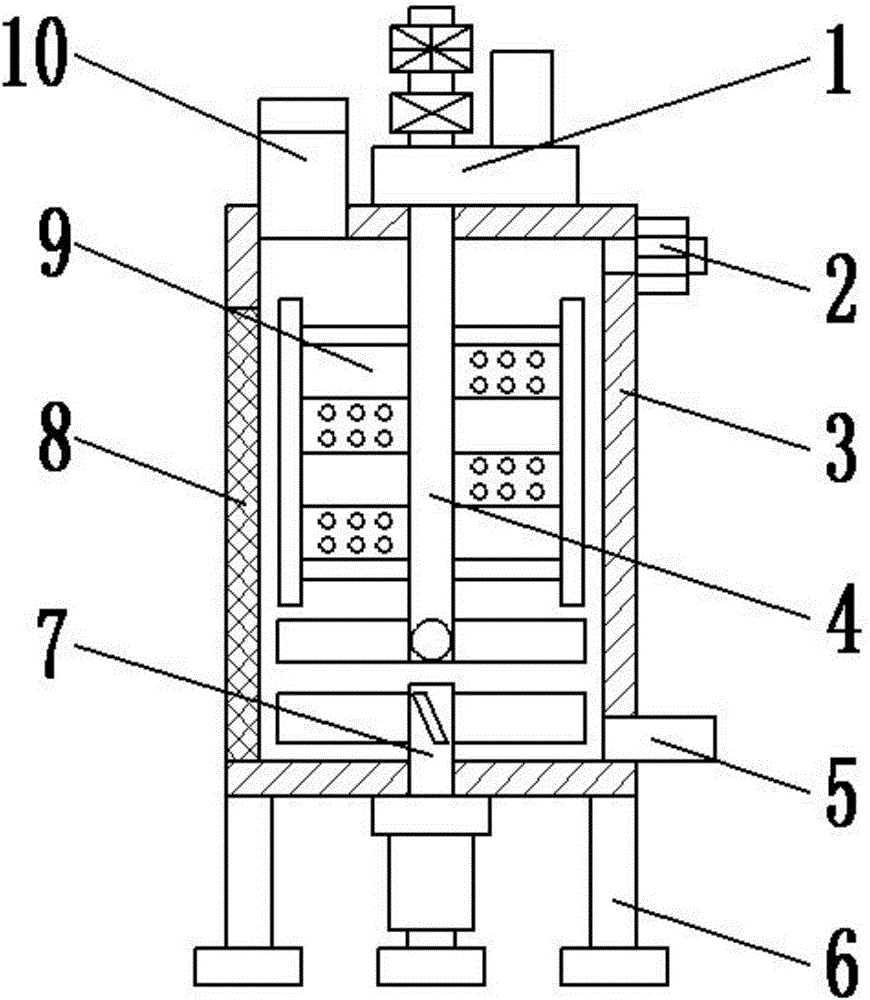 Nutrient solution raw material anti-pollution mixing equipment used for biological medicine