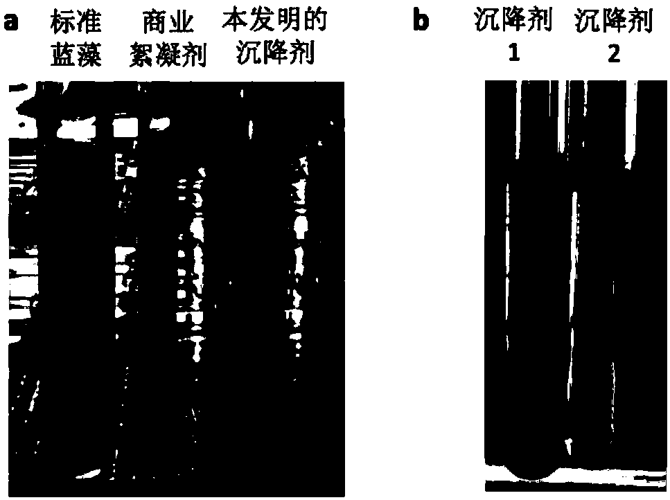 Preparation method and application method of silicon dioxide cluster-based novel settling agent