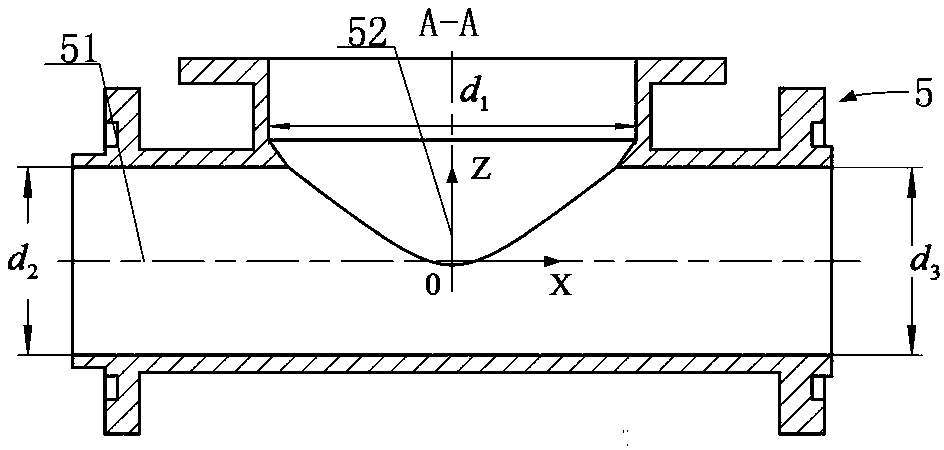 Abrasive flow machining die for uniform polishing of inner wall of cross-hole workpiece and calculating method of cores of abrasive flow machining die