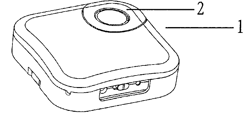 Portable device for producing sound by means of vibration of other objects