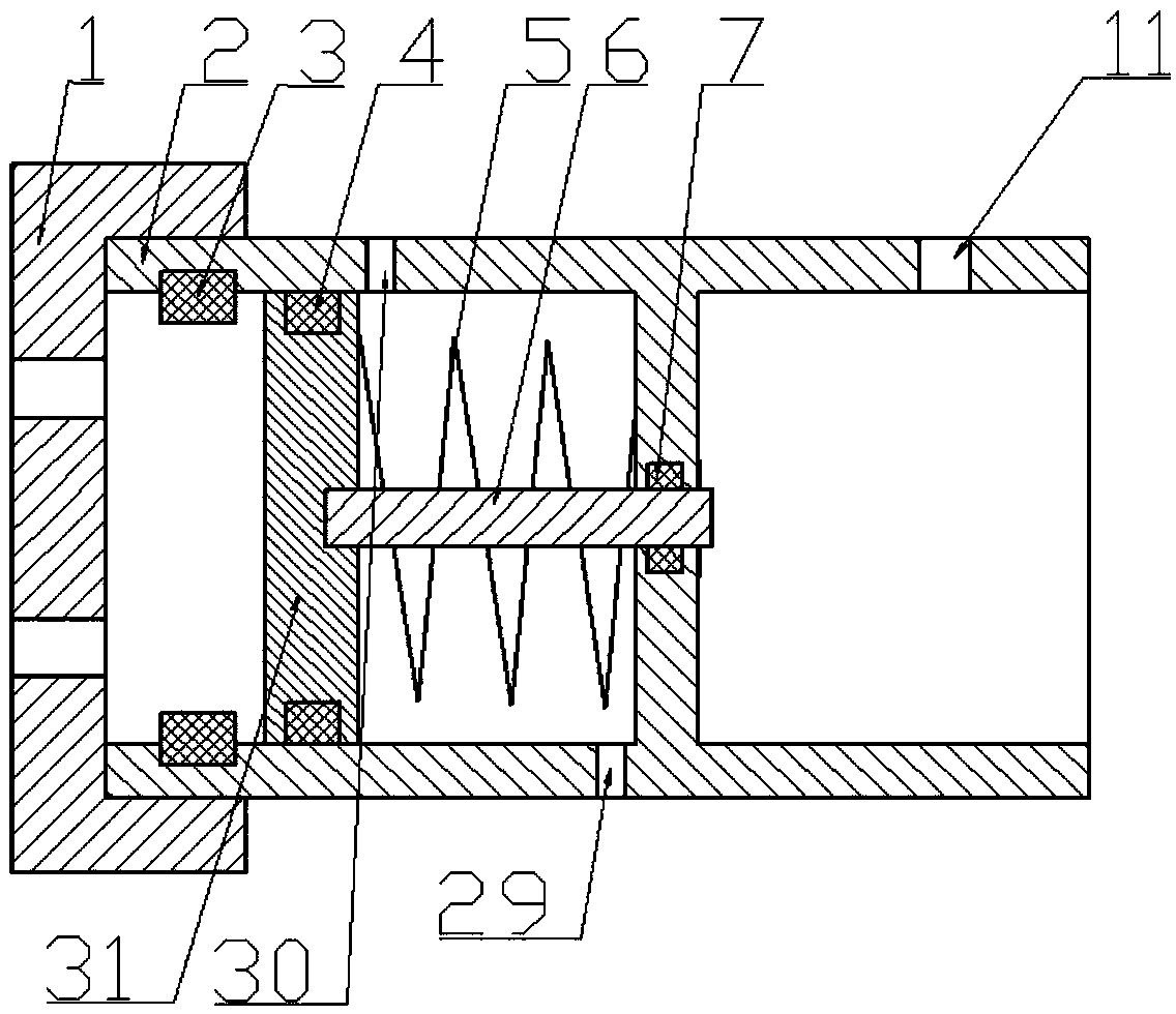 An electronically controlled hydraulic power-assisted brake master cylinder