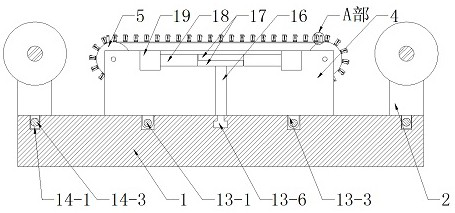 Stretching device with clamping function for ultrafiltration membrane production