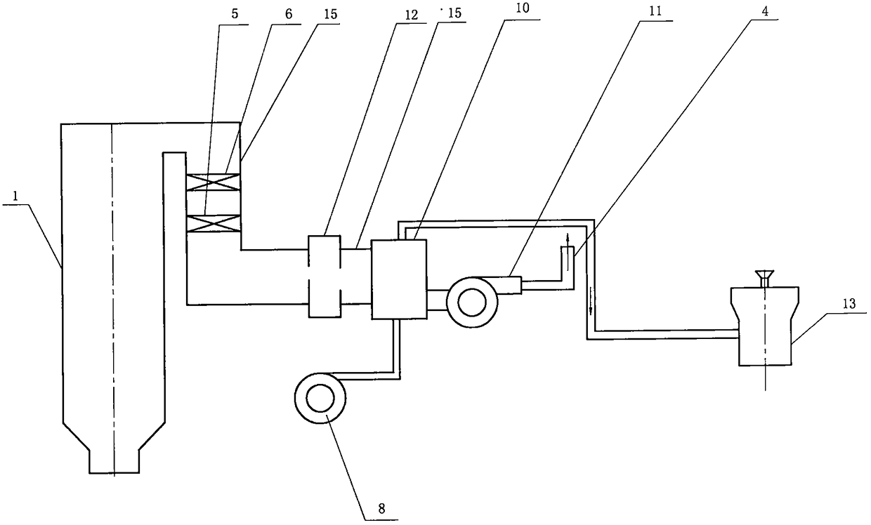 Boiler primary air heating device provided with flue gas tubular heat exchanger