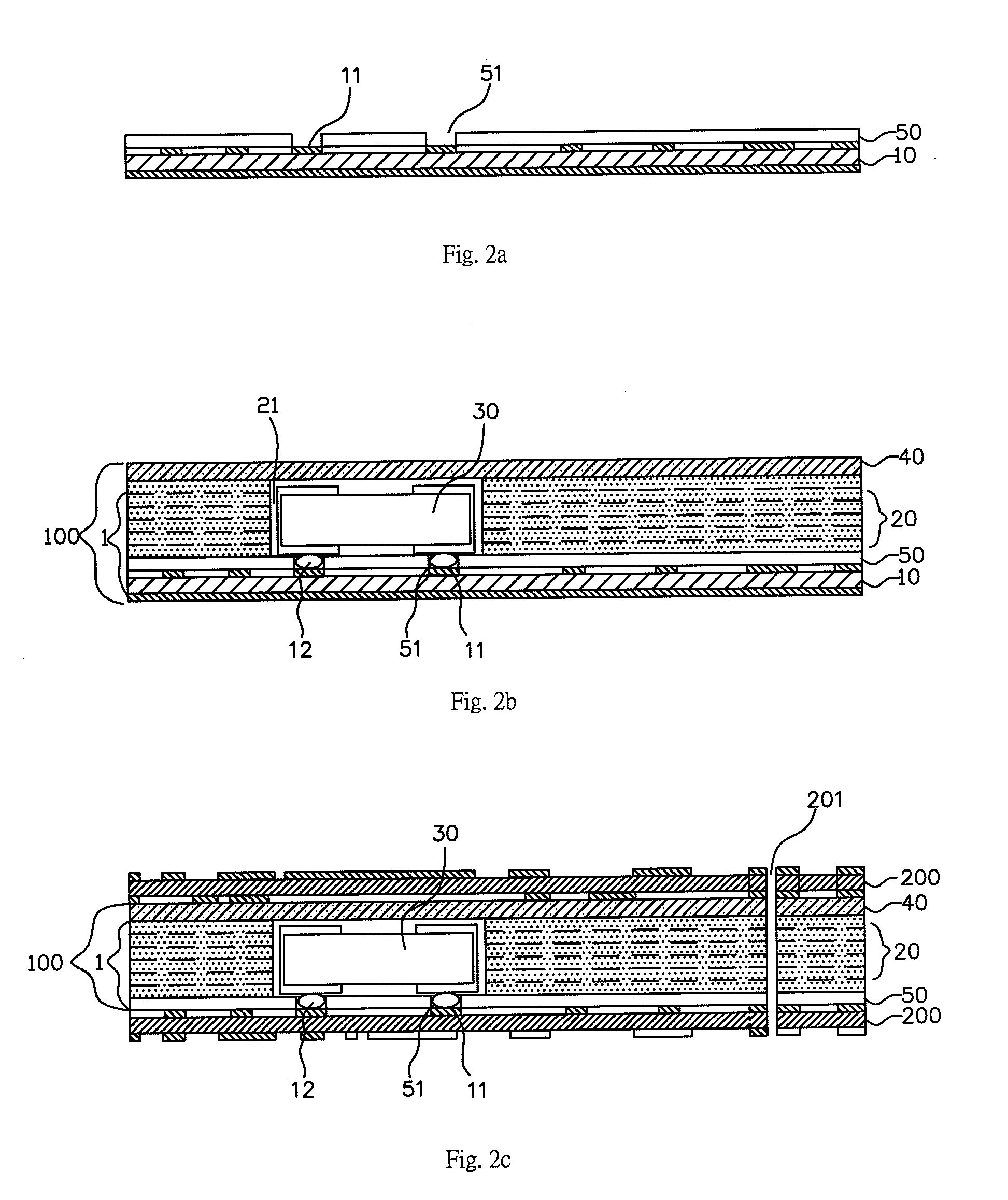 Method of manufacturing a multilayer printed circuit board with a built-in electronic device