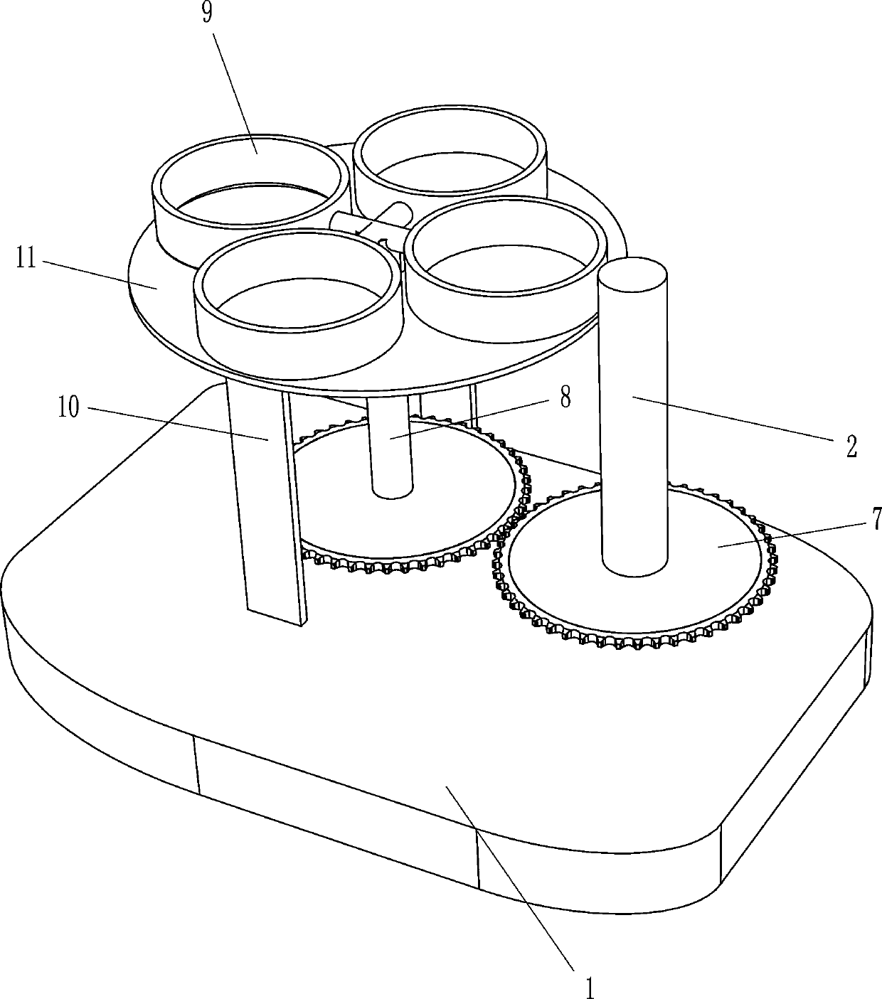 Cake quick cutting device