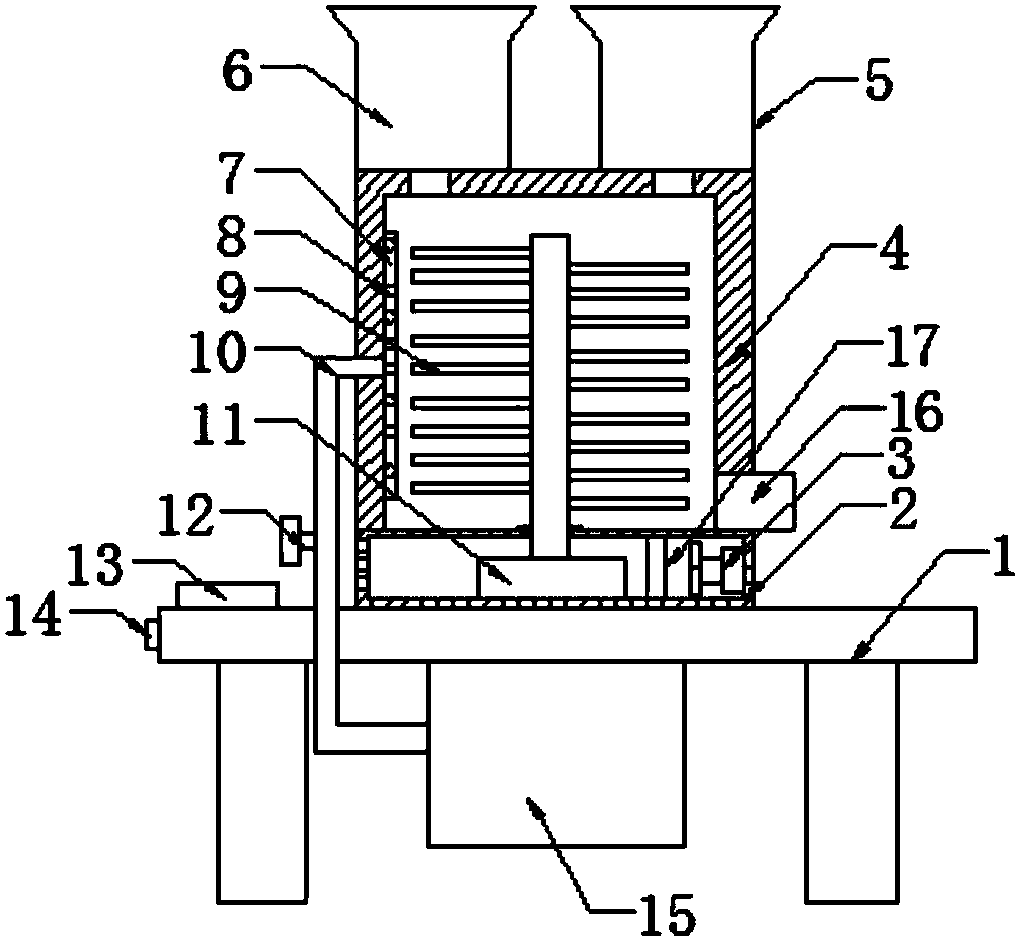 Sand mixing machine for casting