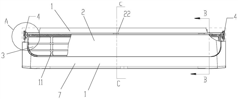 Air inlet structure, air conditioner indoor unit and air conditioner