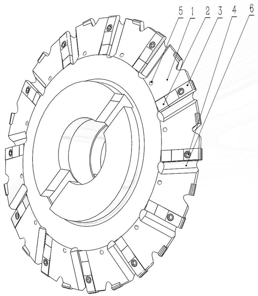 Indexable forming gear milling cutter head device