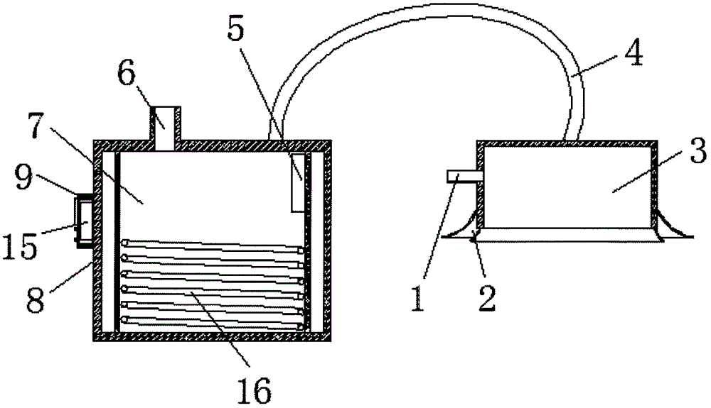 Fumigation device special for cooperative use with traditional Chinese medicine acupuncture and moxibustion