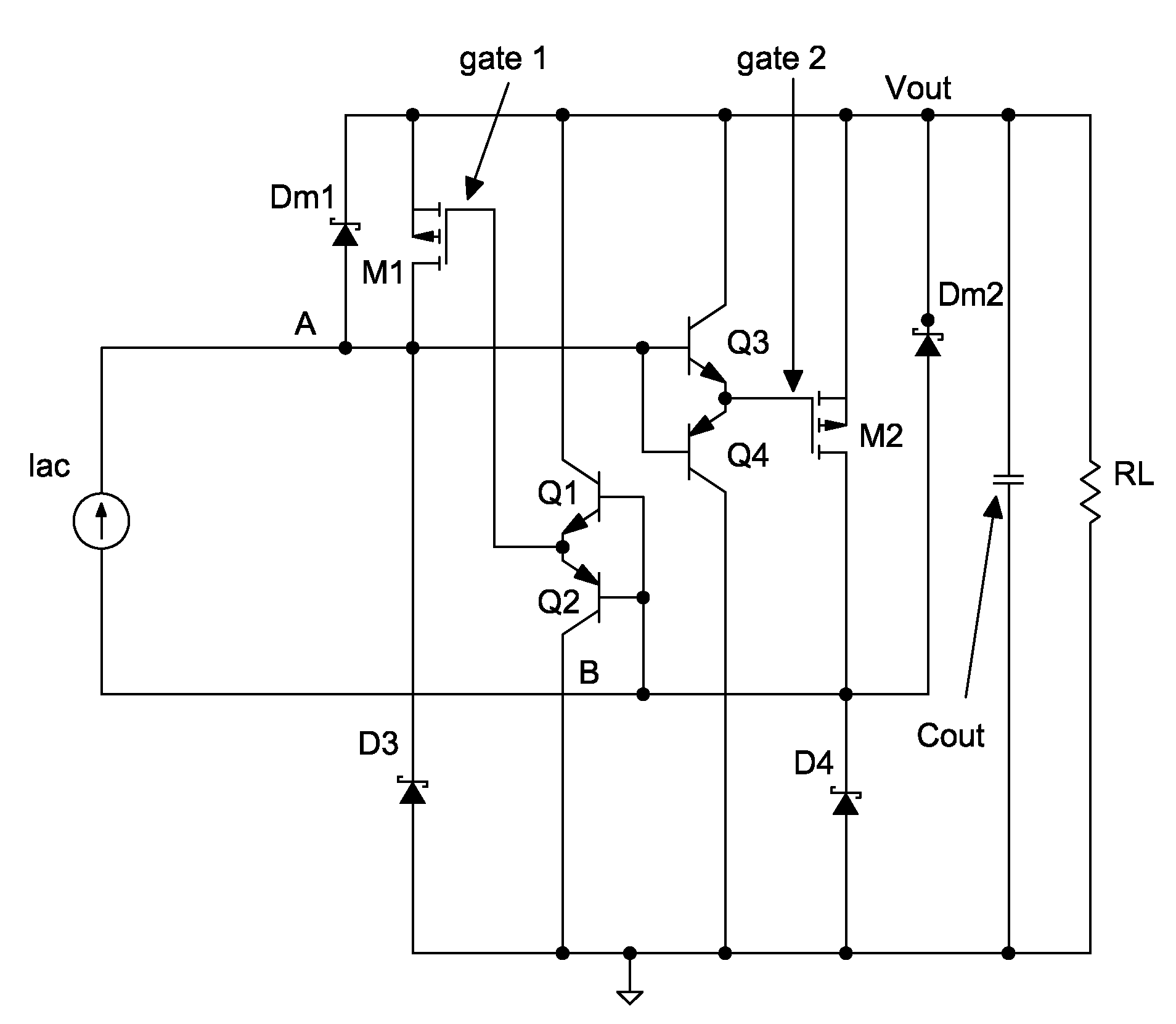 Single-phase self-driven full-bridge synchrounous rectification