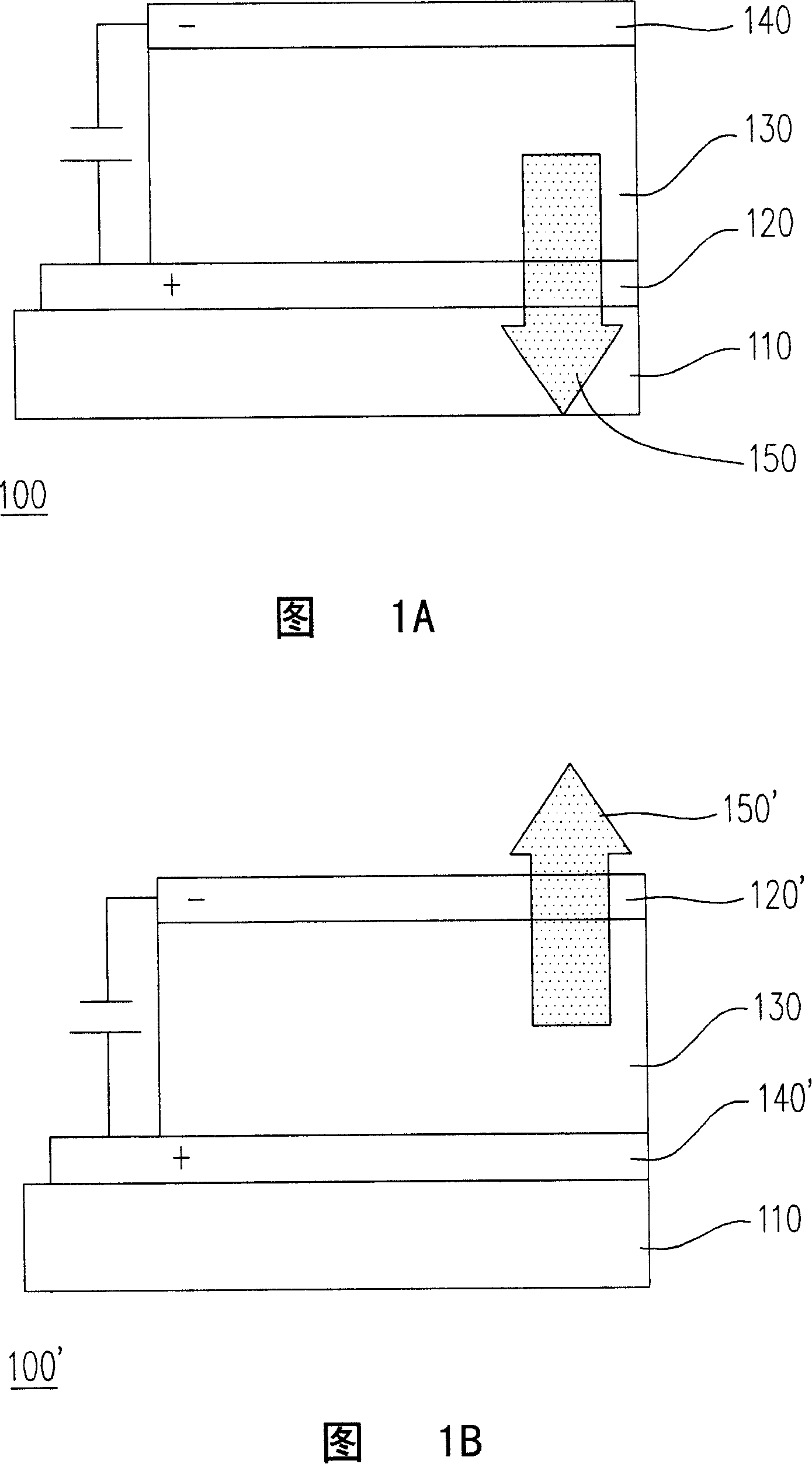 Dual-side luminescent type organic LED and its making method