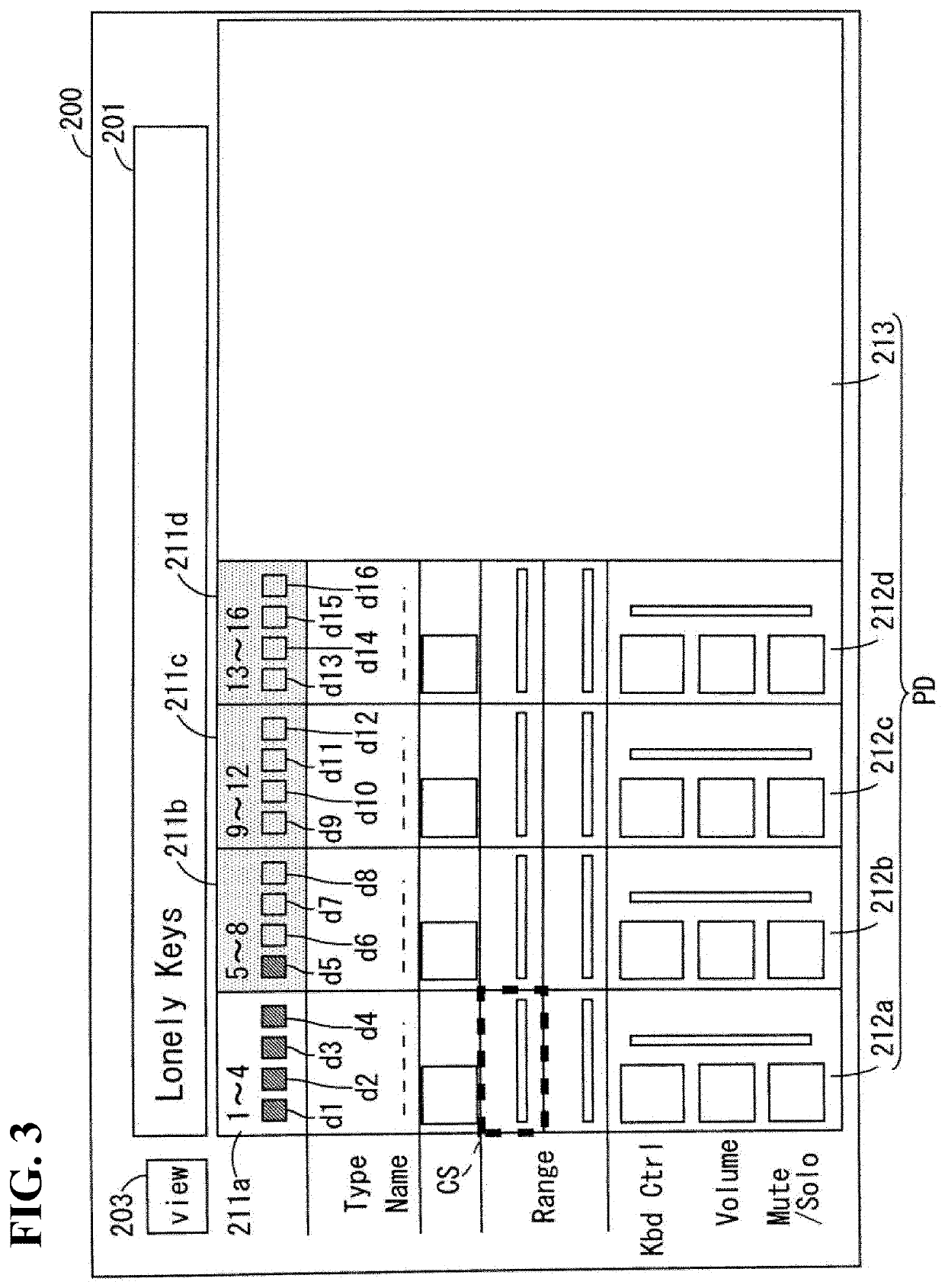 Part display apparatus, electronic music apparatus, and part display method