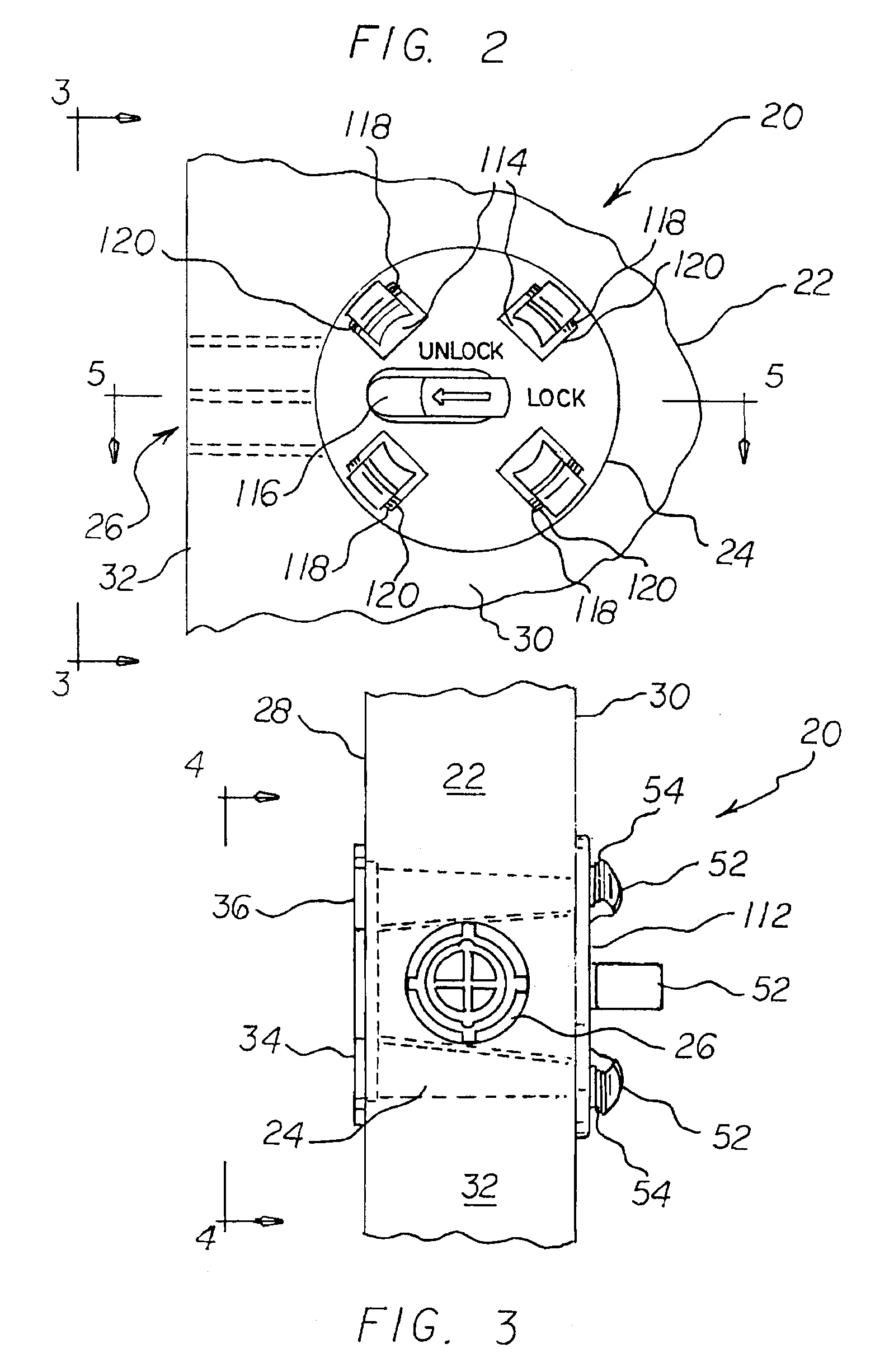 Temporary door lock assembly