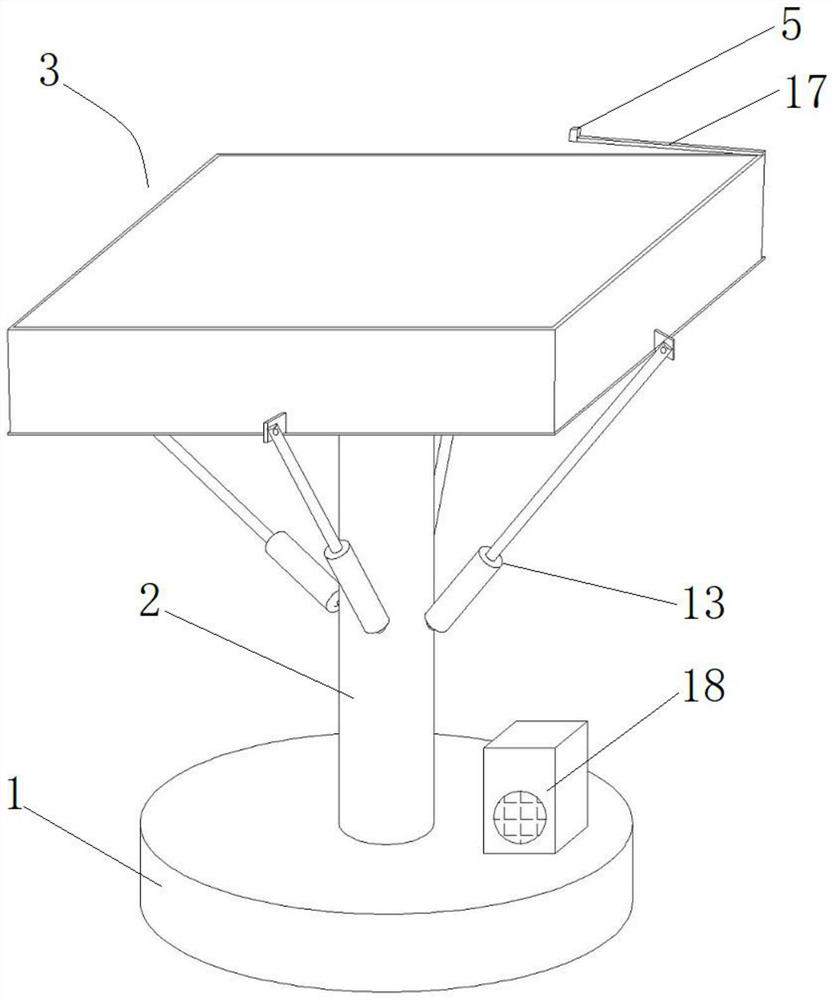 An exhibition display visual presentation device and presentation method