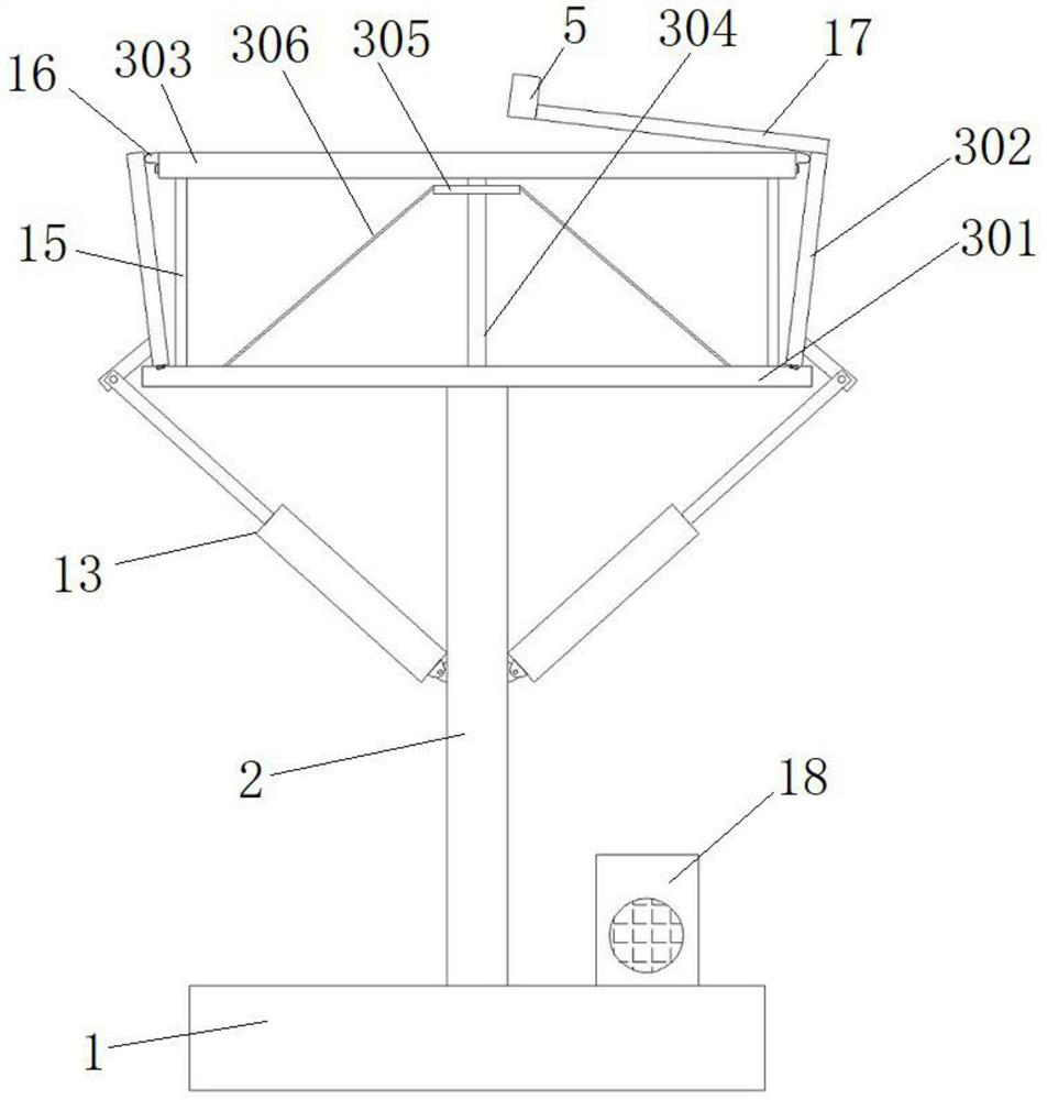 An exhibition display visual presentation device and presentation method