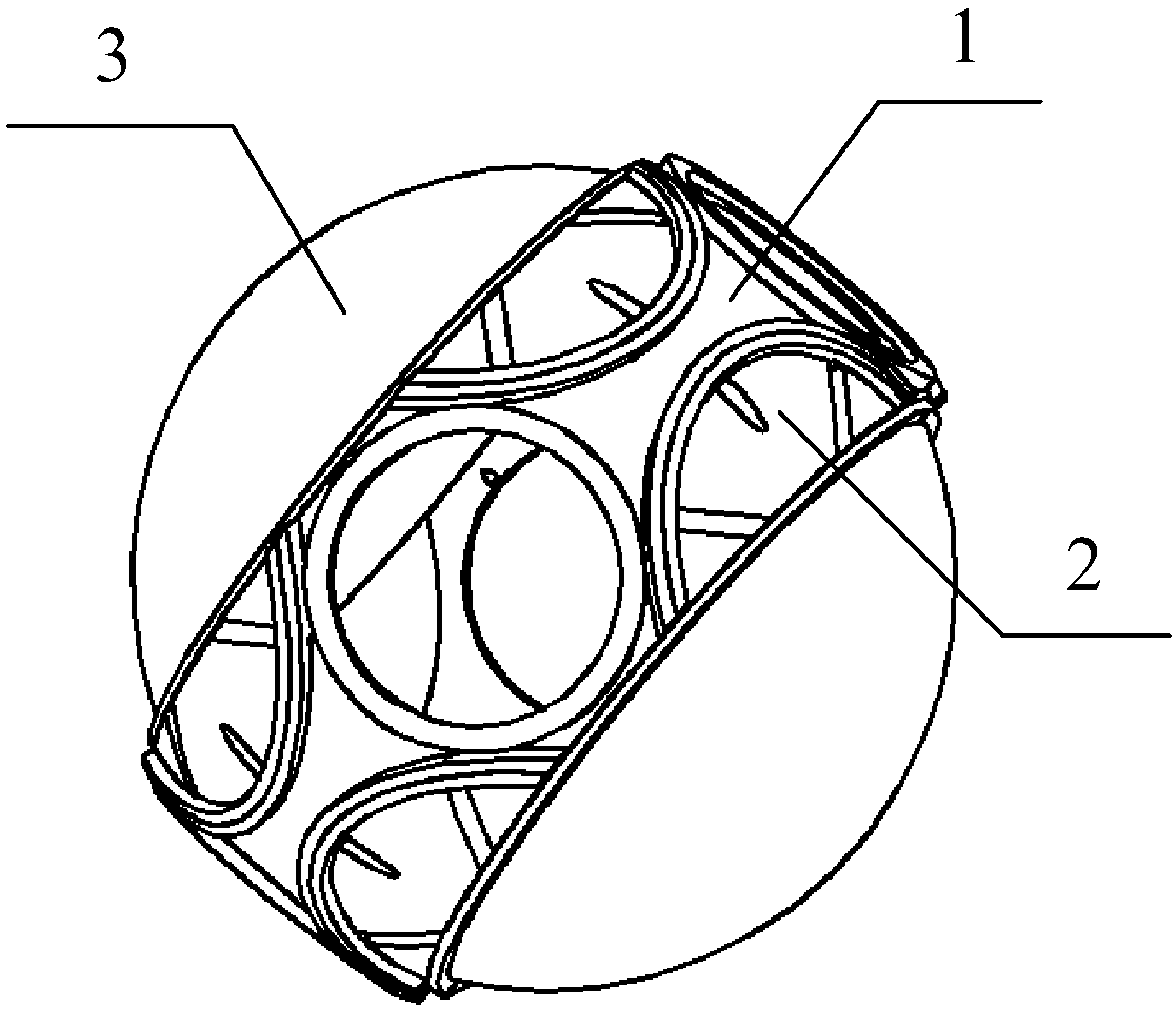 Combined type spherical frame for inertial stabilization platform