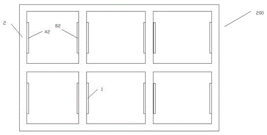 A solar panel installation frame provided with guide columns