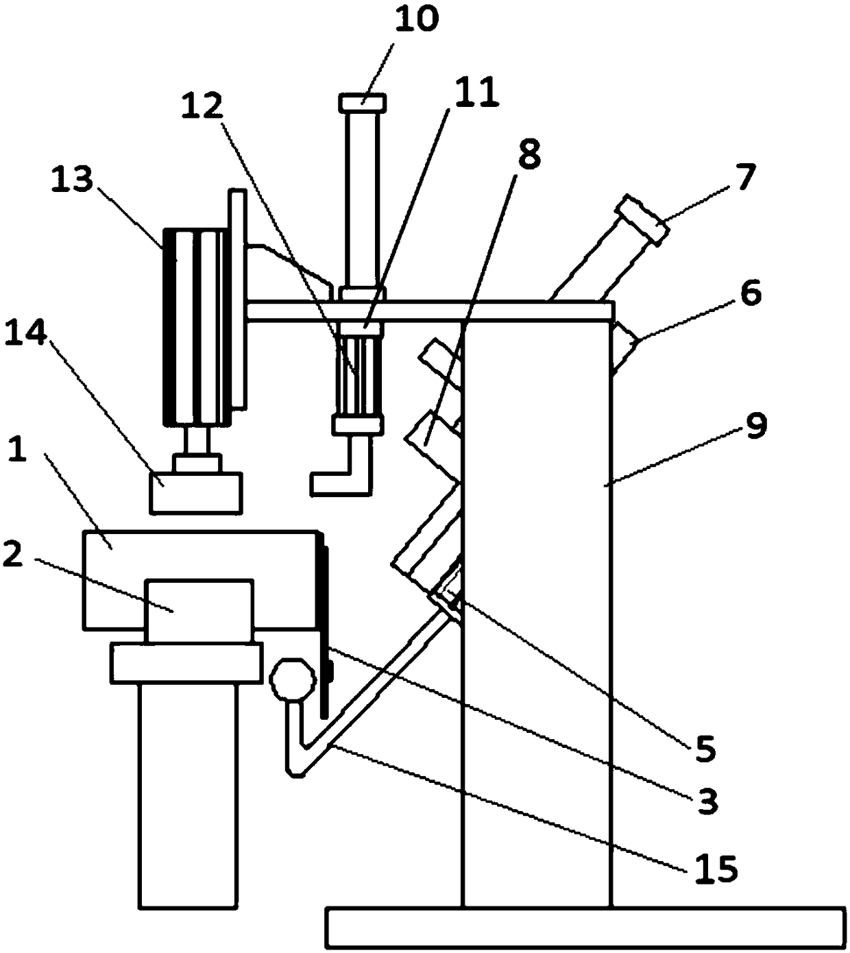 Lithium battery current collecting plate shaping and bending device