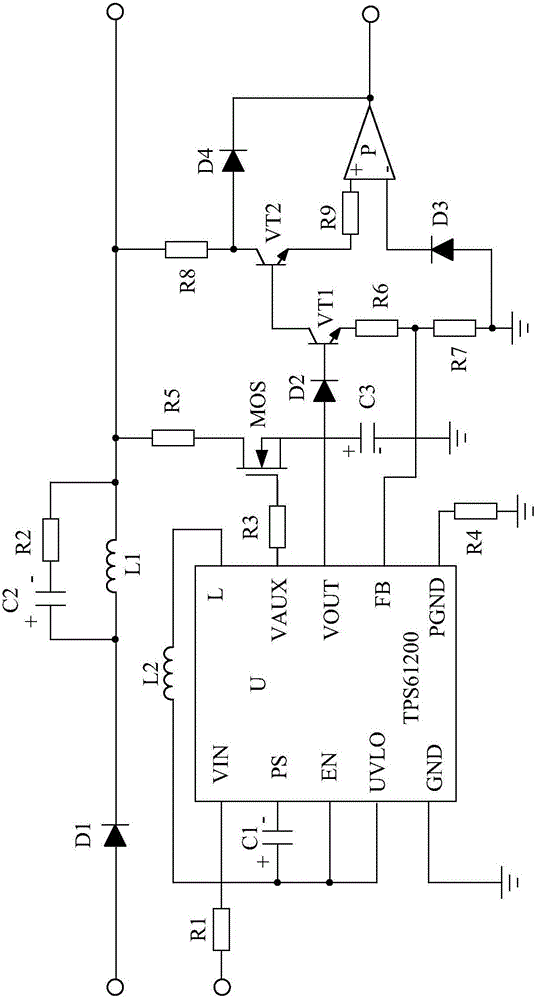 White LED step-up conversion system