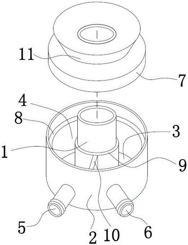 Output lens cooling device of carbon dioxide laser