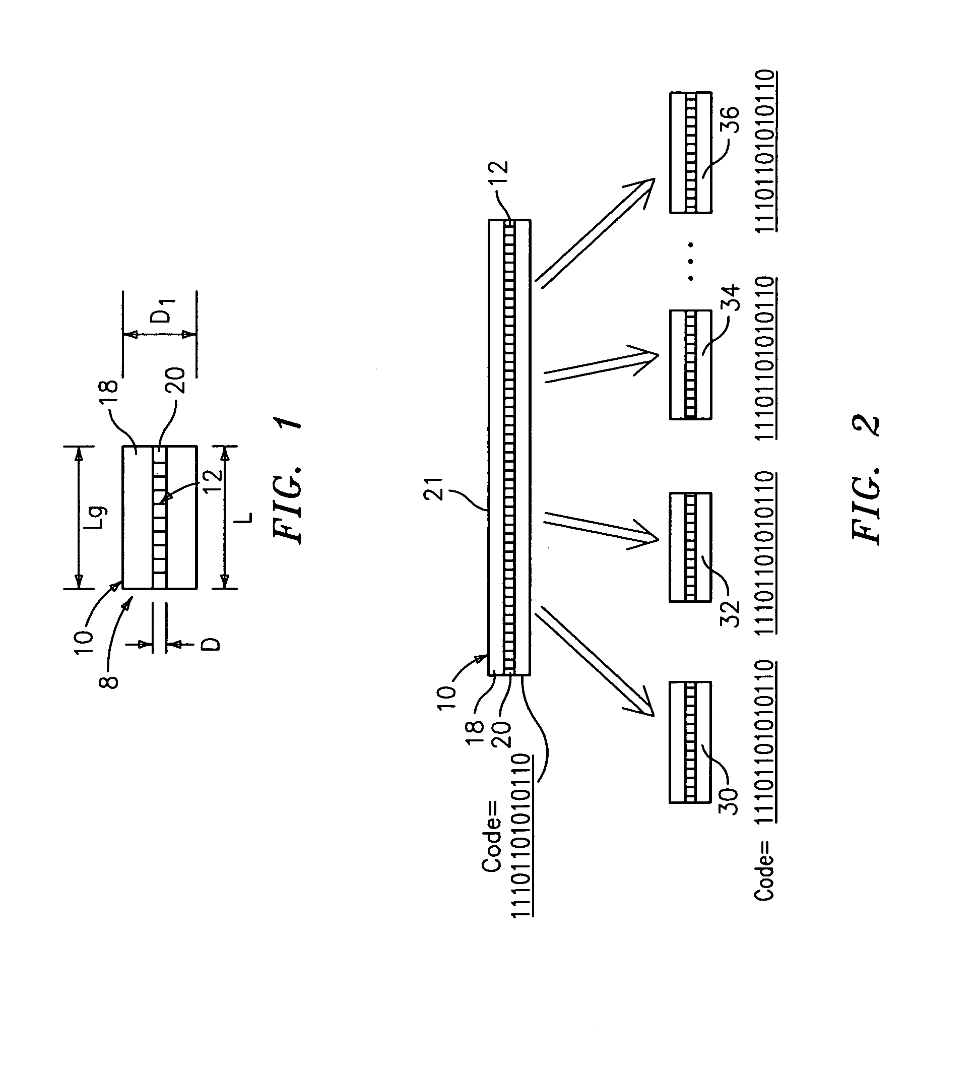 Diffraction grating-based encoded particle