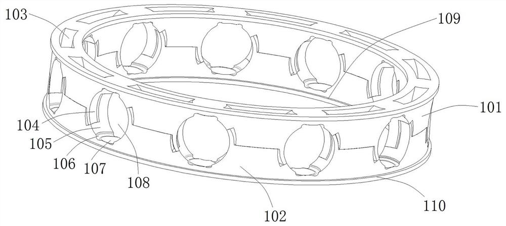 High-speed ball bearing retainer and high-speed ball bearing of using same