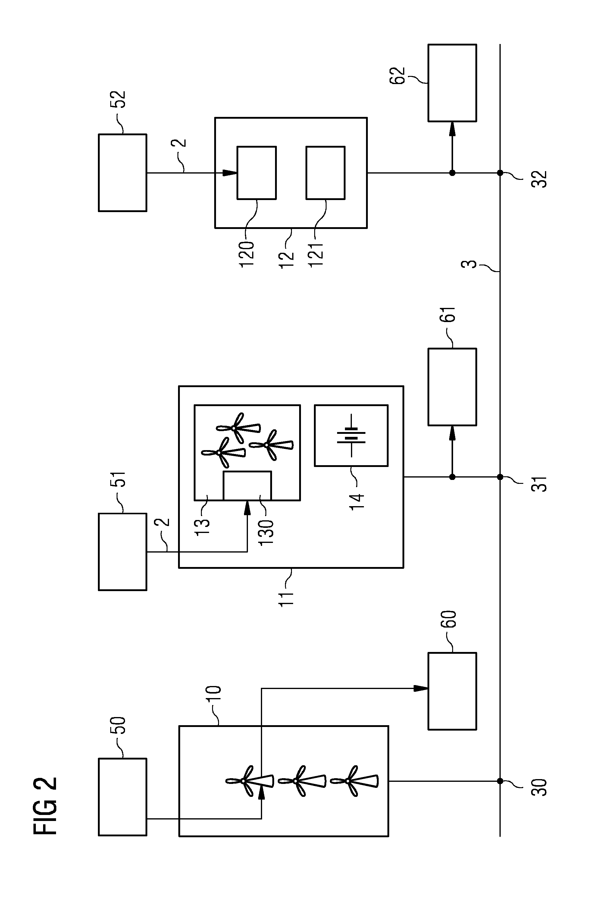 Test system for determining a frequency response of a virtual power plant