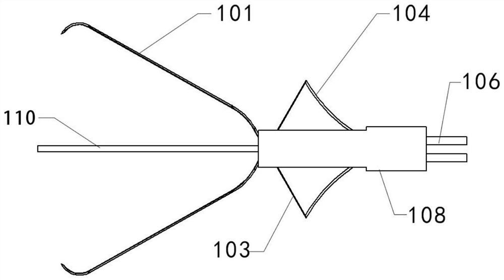 Large-range rotatable repeated opening and closing type bidirectional soft tissue holder