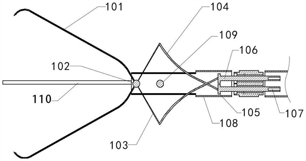 Large-range rotatable repeated opening and closing type bidirectional soft tissue holder