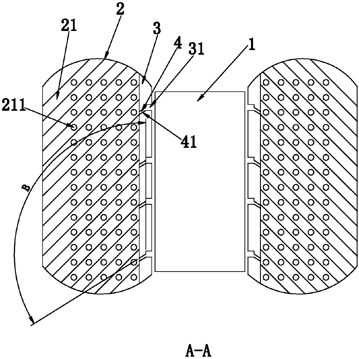 Flexible guardrail and rubber sponge body composition and production technology applied to flexible guardrail