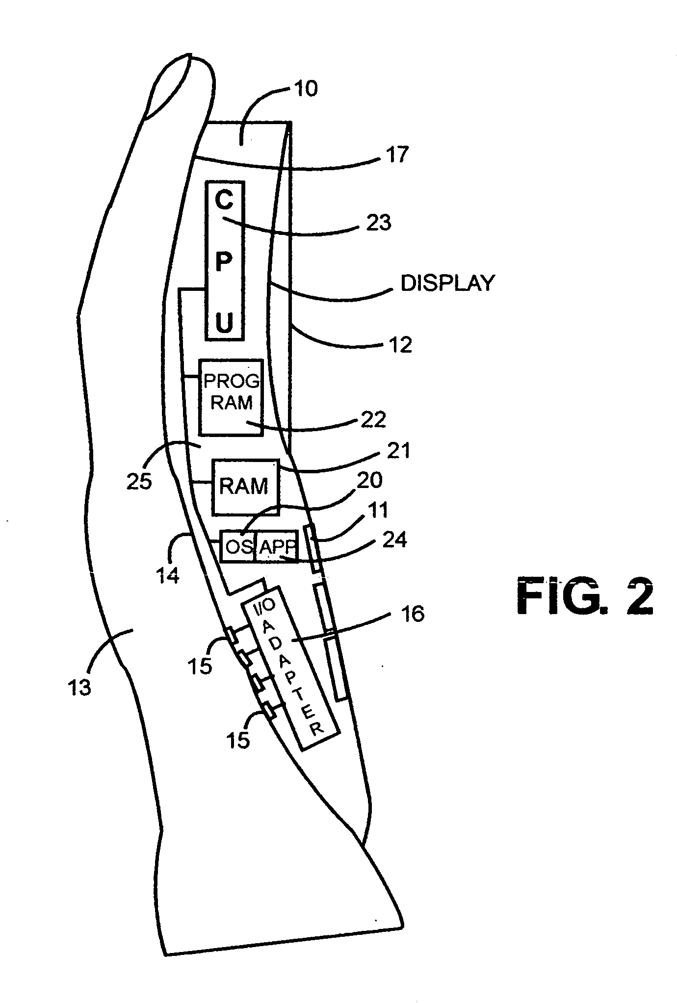 Preventing inadvertent striking of keys and like buttons in handheld palm-type devices when such devices are not in handheld usage