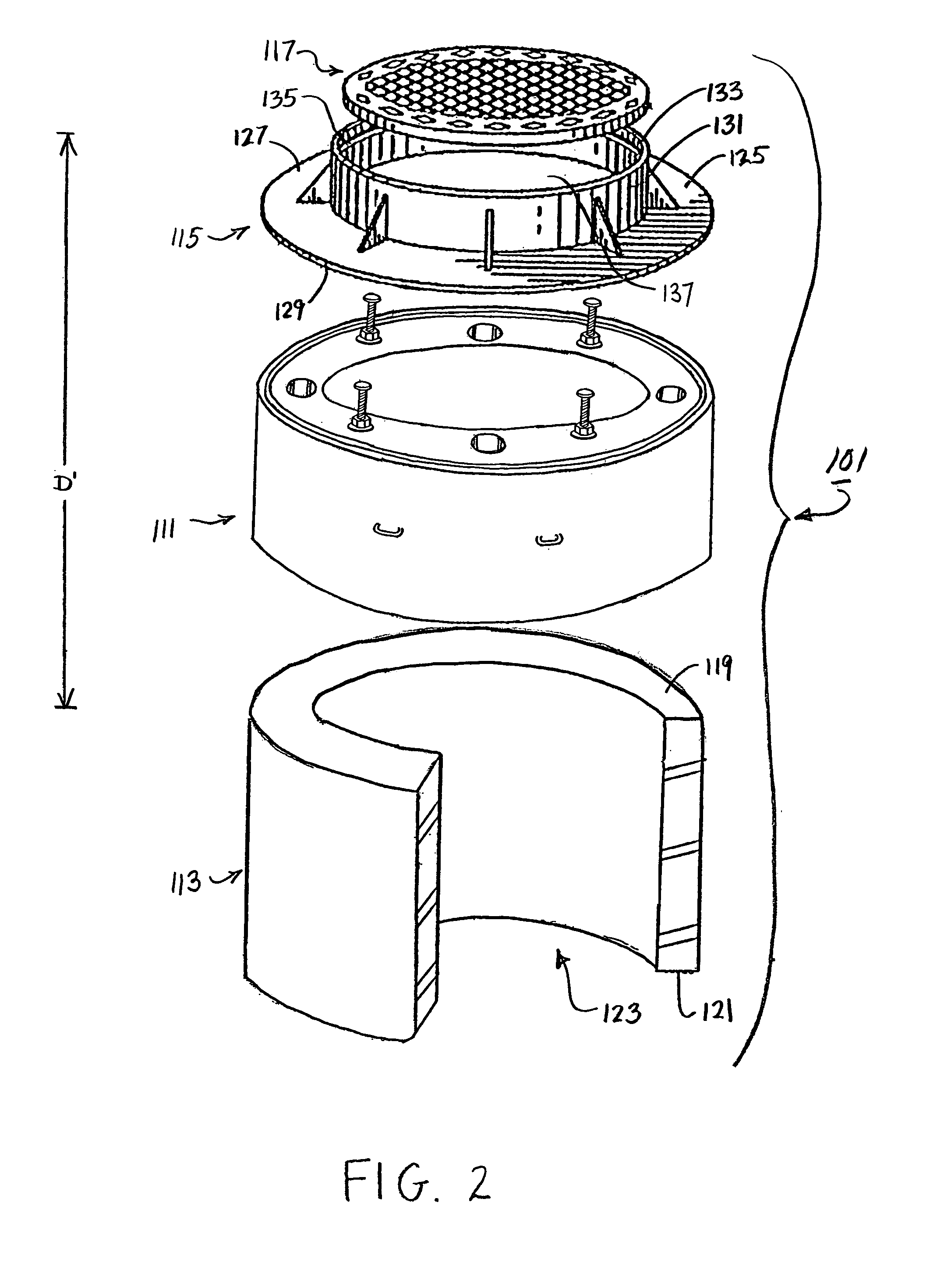 Adjustment riser for a manhole frame