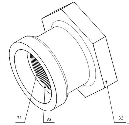 Flexile technical quick-change adapting piece and connection method