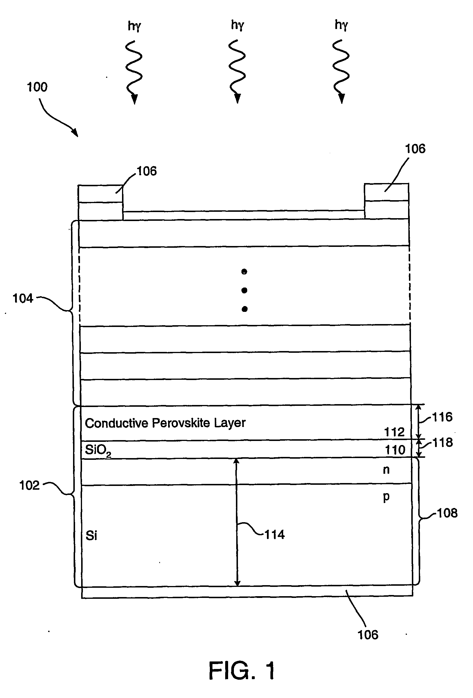 Multi-junction, monolithic solar cell with active silicon substrate