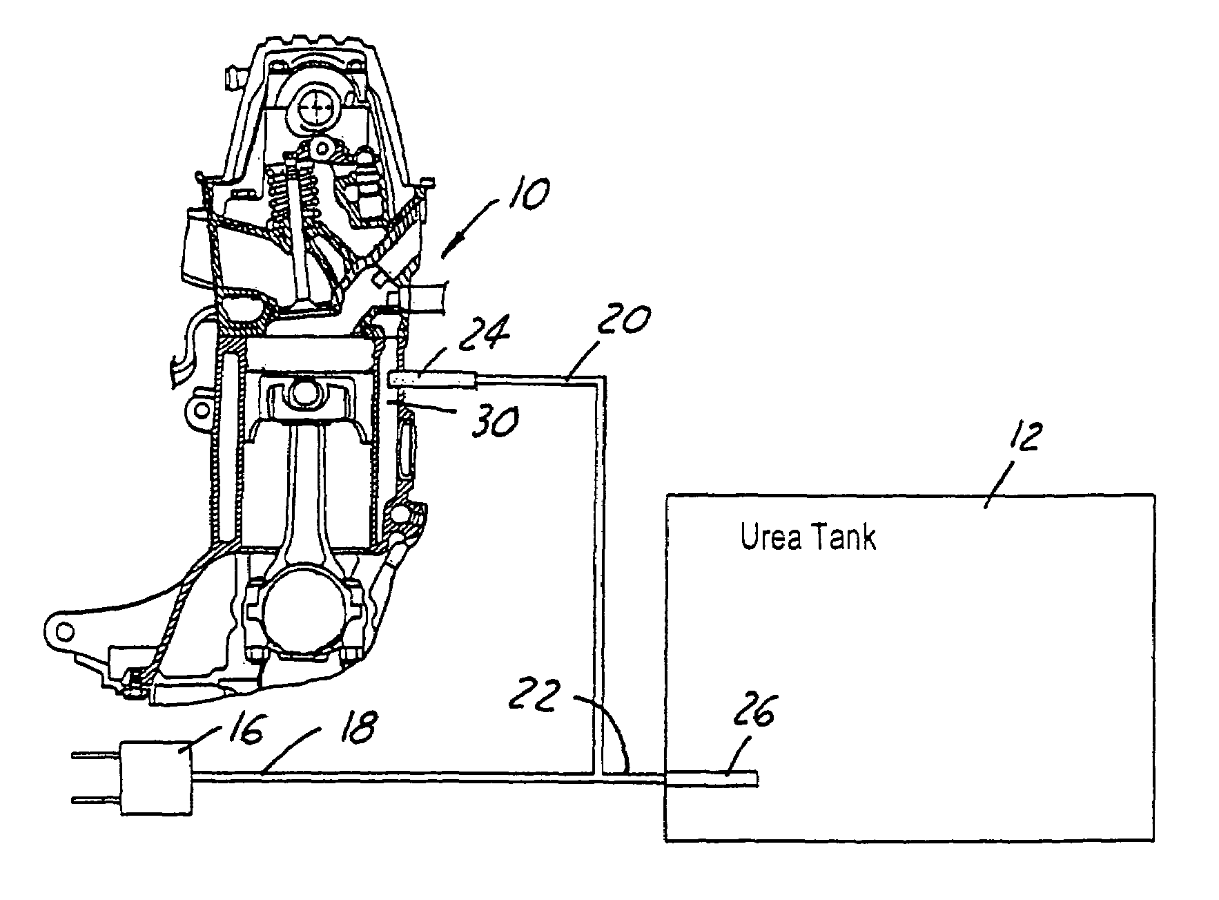 Heater system for diesel engines having a selective catalytic reduction system