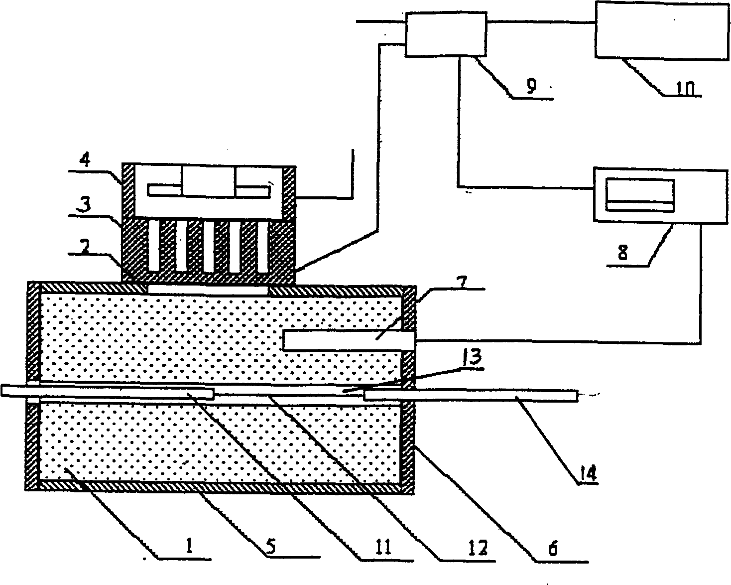 Temperature adjusting and controlling method for minitype experiment period and special apparatus therefor