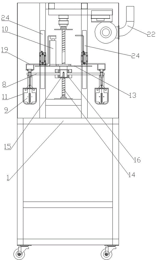 Automatic paint removing machine